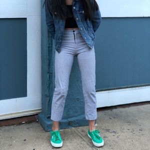 Brandy Melville seersucker pants! So form hugging